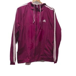 Adidas womens fuchsia jacket / rain/top size 1X GUC